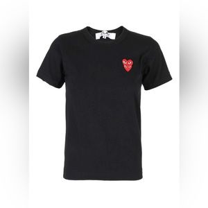 COMME DES GARCONS PLAY | DOUBLE SMALL HEART T SHIRT